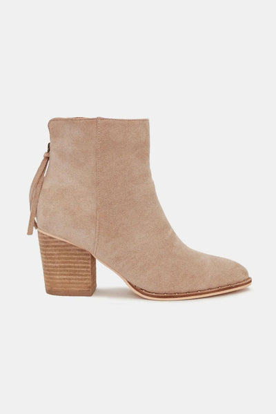 VU Suede Point Toe Ankle Booties