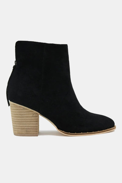 VU Suede Point Toe Ankle Booties