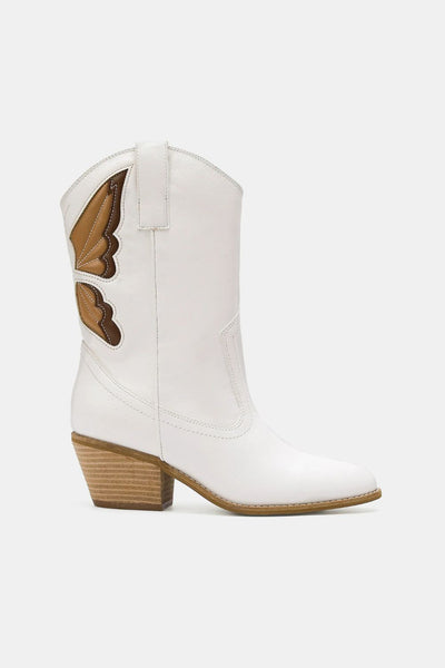 VU Butterfly Cut Detail Point Toe Boots